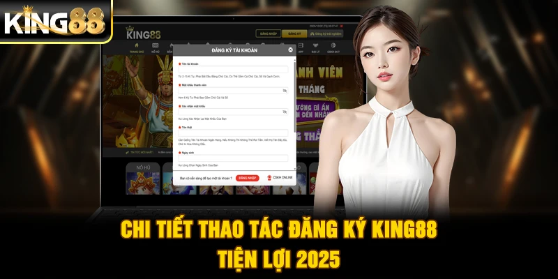 Chi tiết thao tác đăng ký King88 tiện lợi 2025